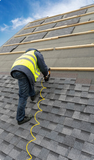 Man Fixing Roof